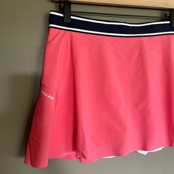 NWT Peter Millar Gabriela‎ Swing Skort in Summer Glow Pink Sz Medium Golf Tennis - Picture 7 of 15